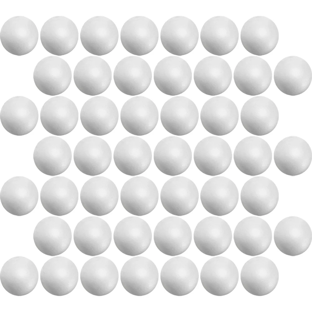 

100 Pcs Foam Balls Unfinished Foams Solid Blank Model Adornments Layout Decors DIY