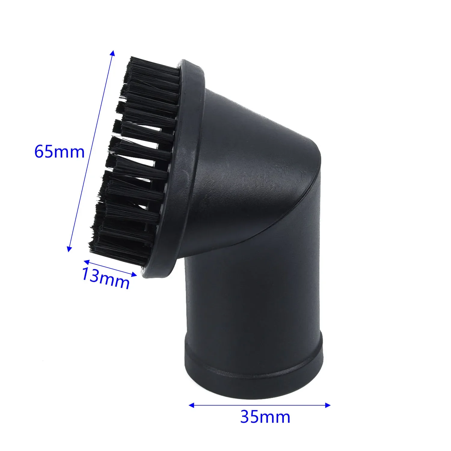 2pcs Black Vacuum Cleaner Attachment Round Dust Brush Bristle Brush Head 35mm Home Appliance Vacuum Cleaner Parts