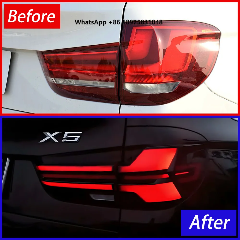 

ForBMW X5 F15 28i 30d 35i 35d 2014-2018 Auto Back Lamps Assembly Upgrade Dynamic G05 Style LED Car Taillights Tools Accessories
