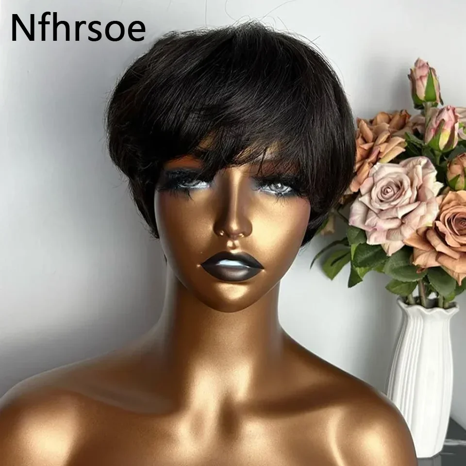 Kurze Echthaar-Perücken, Pixie – Short Pixie Cut Wig Human Hair Cheap Bewertung und Preis