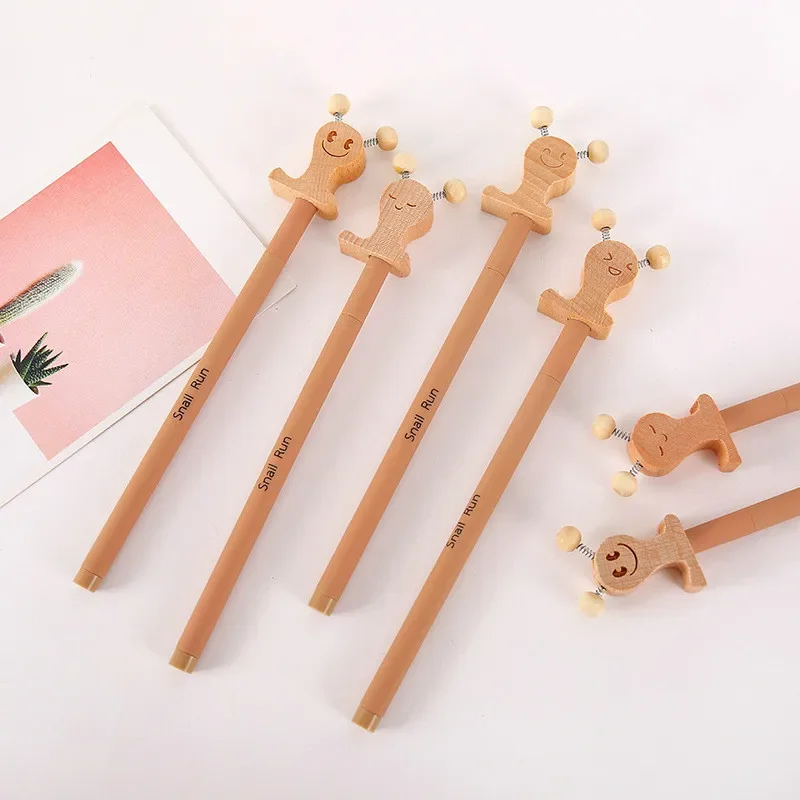 

24 шт., креативные милые канцелярские принадлежности, мягкий силикагель, улитка, мультяшный стиль, водяная ручка, каваи, школьные принадлежности, гелевые ручки