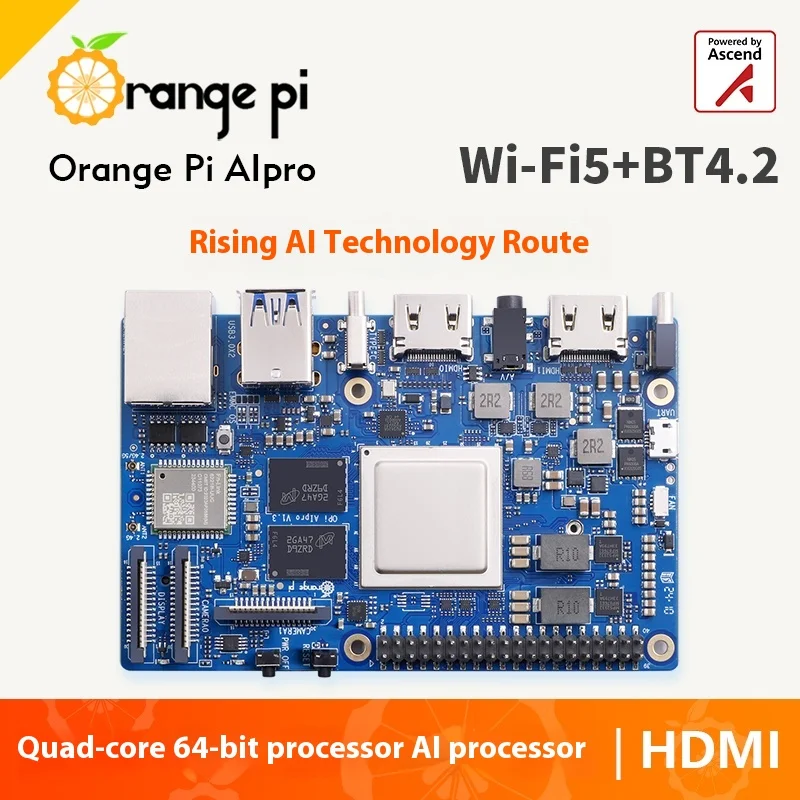 Imagem -05 - Placa de Desenvolvimento Orange pi Aipro Orange pi Aipro Ascend ai Processador 20 Topwifi Bluetooth