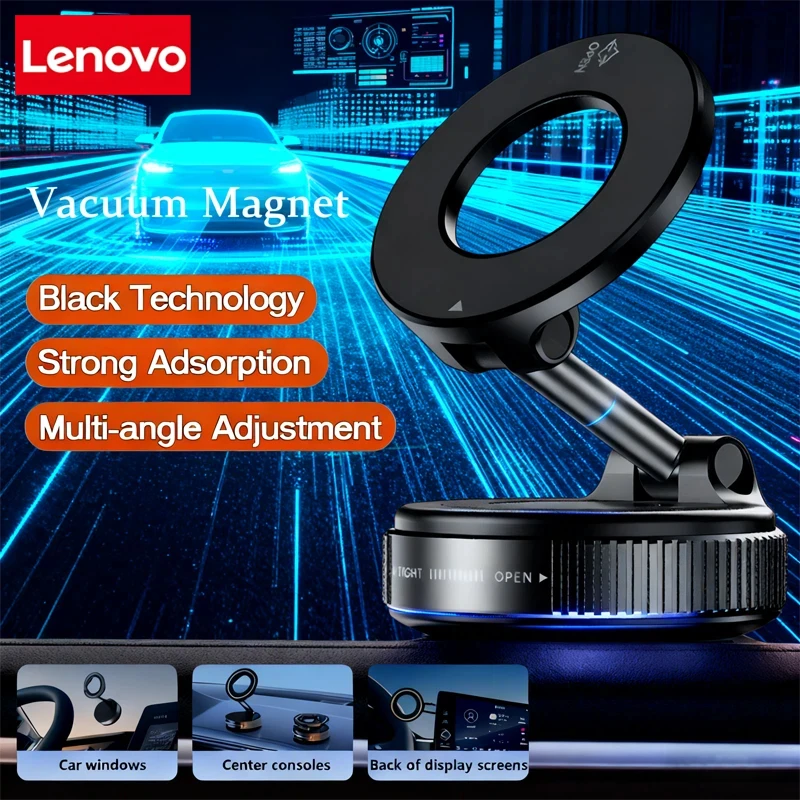 

Lenovo K007 Ультрасильный магнитный держатель для телефона, складной дизайн 360° ° Регулируемое вакуумное крепление для универсального использования в автомобильном столе для ванной комнаты