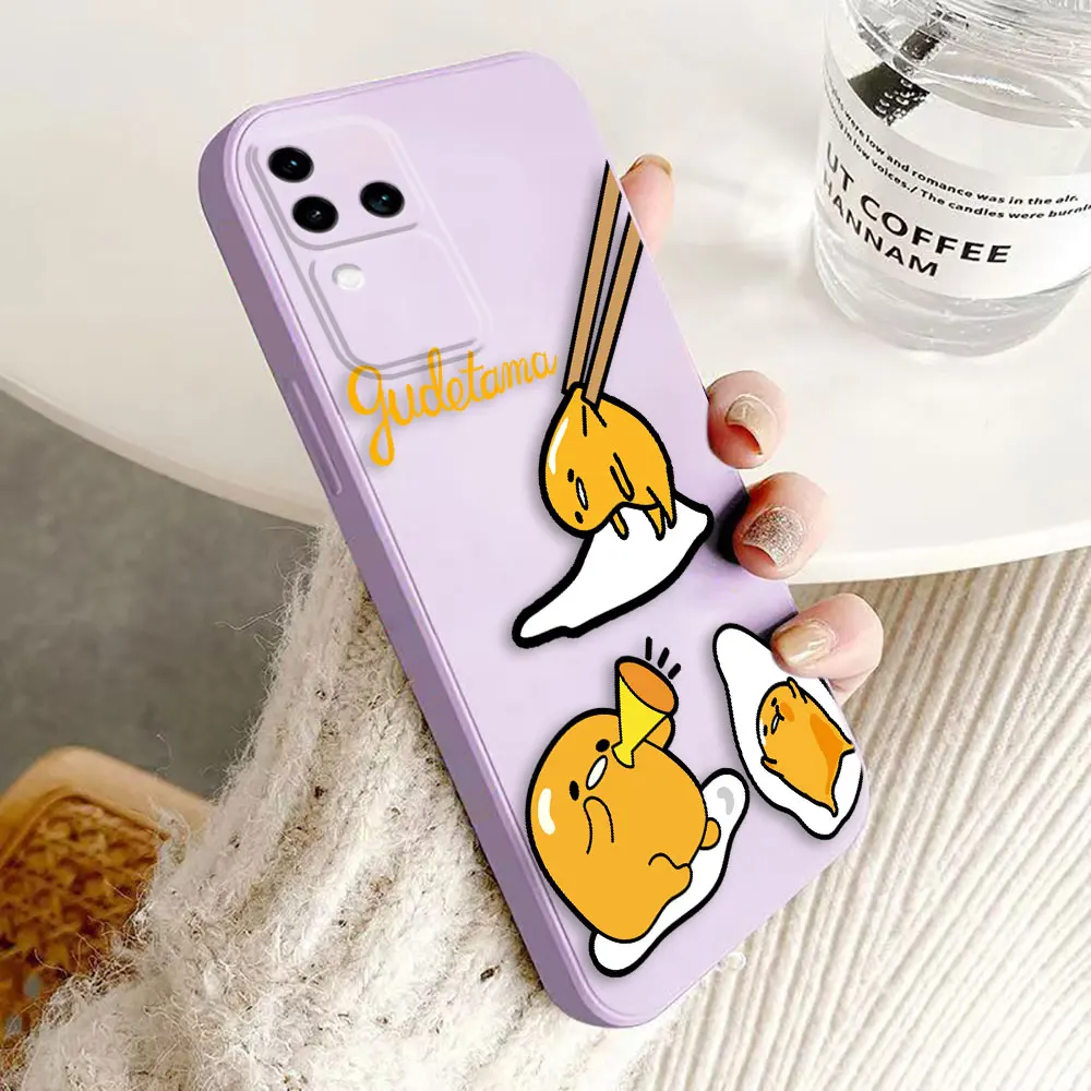 Funny Hot G-Gudetama Egg Cover Phone Case For VIVO V30 V30E V29 V29E V27 V27E V25 V23 V23E V21 V21E V20 SE V17 Case Funda Shell