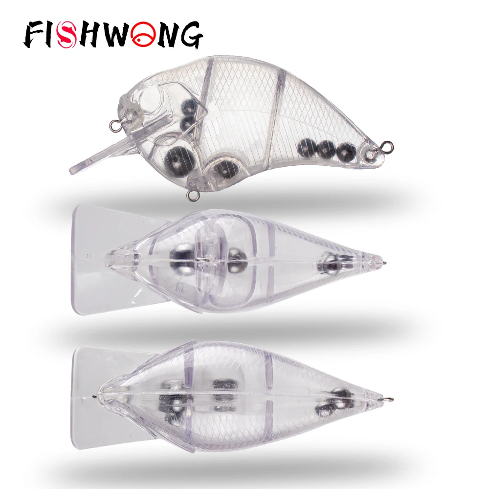 

FISHWONG 15PCS / LOT Floating Big Crankbait Unpainted Crankbait Blank Lure 9.5CM 25.8G Artificial Hard Bait Fishing Body Lure