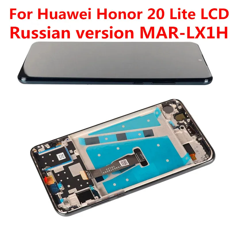 

LCD Display for Honor 20 Lite MAR-LX1H LCD+Touch Screen Digitizer Assembly Replacement for Huawei Honor 20 Lite 6.15inch Screen