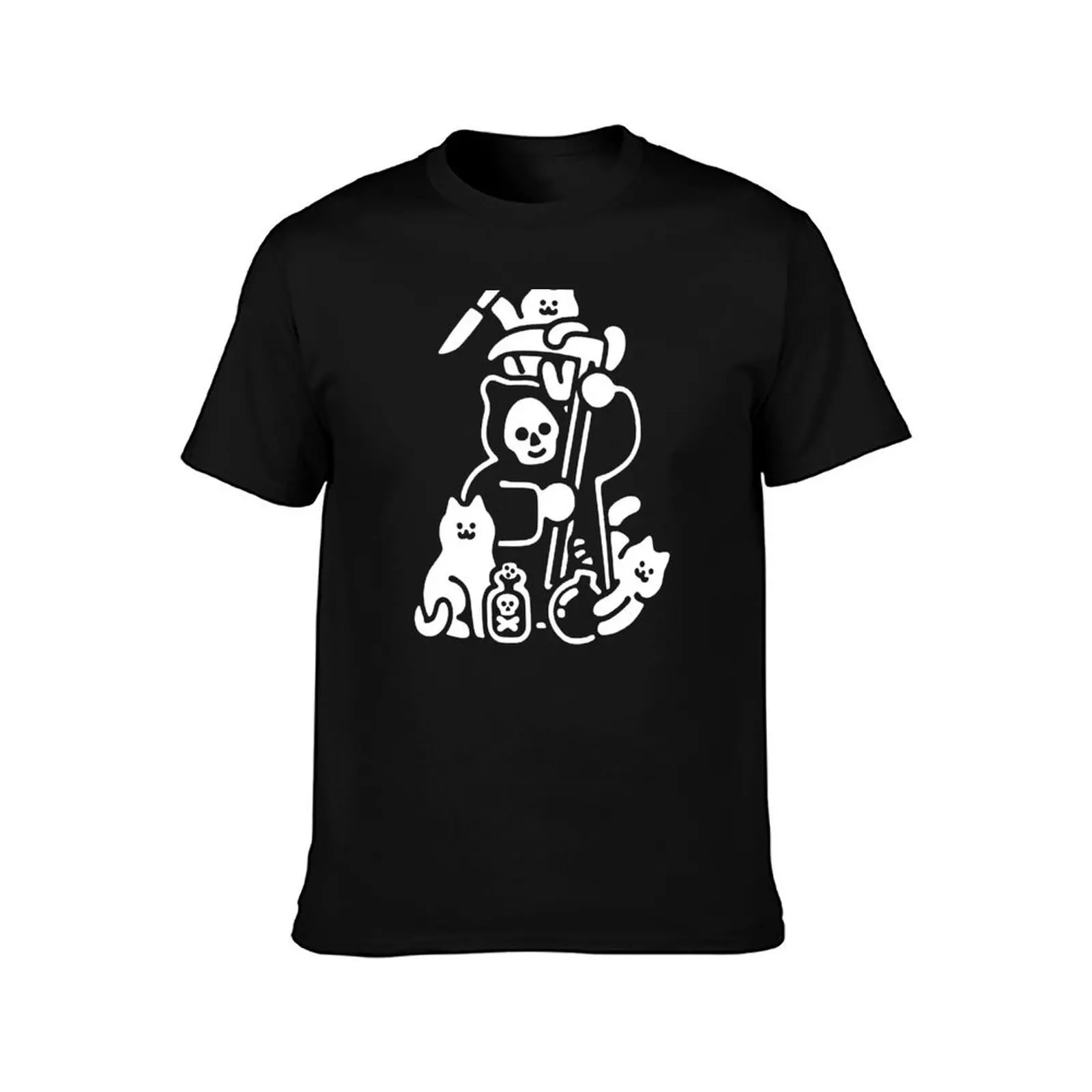 DEATH'S LITTLE HELPERS T-Shirt Summer Casual Cotton Tee Oversized Streetwear Tops Vintage Graphic Print Unisex Men Women