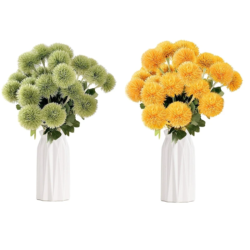 3/5 Pcs 39cm Artificial Dandelion Fake Plant Bouquets Plastic Flowers for Home Room Wedding Decoration Table Floral Arrangements