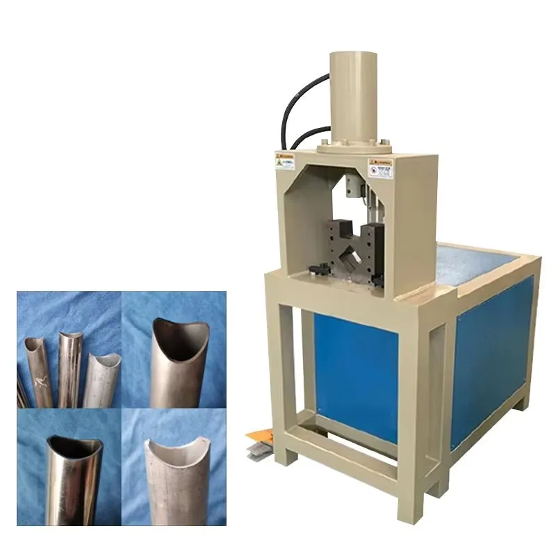 Hot Sale Multi-Function Stainless Steel Pipe Notching Machine Punching Cutting and Flattening Pipe Punching Machine