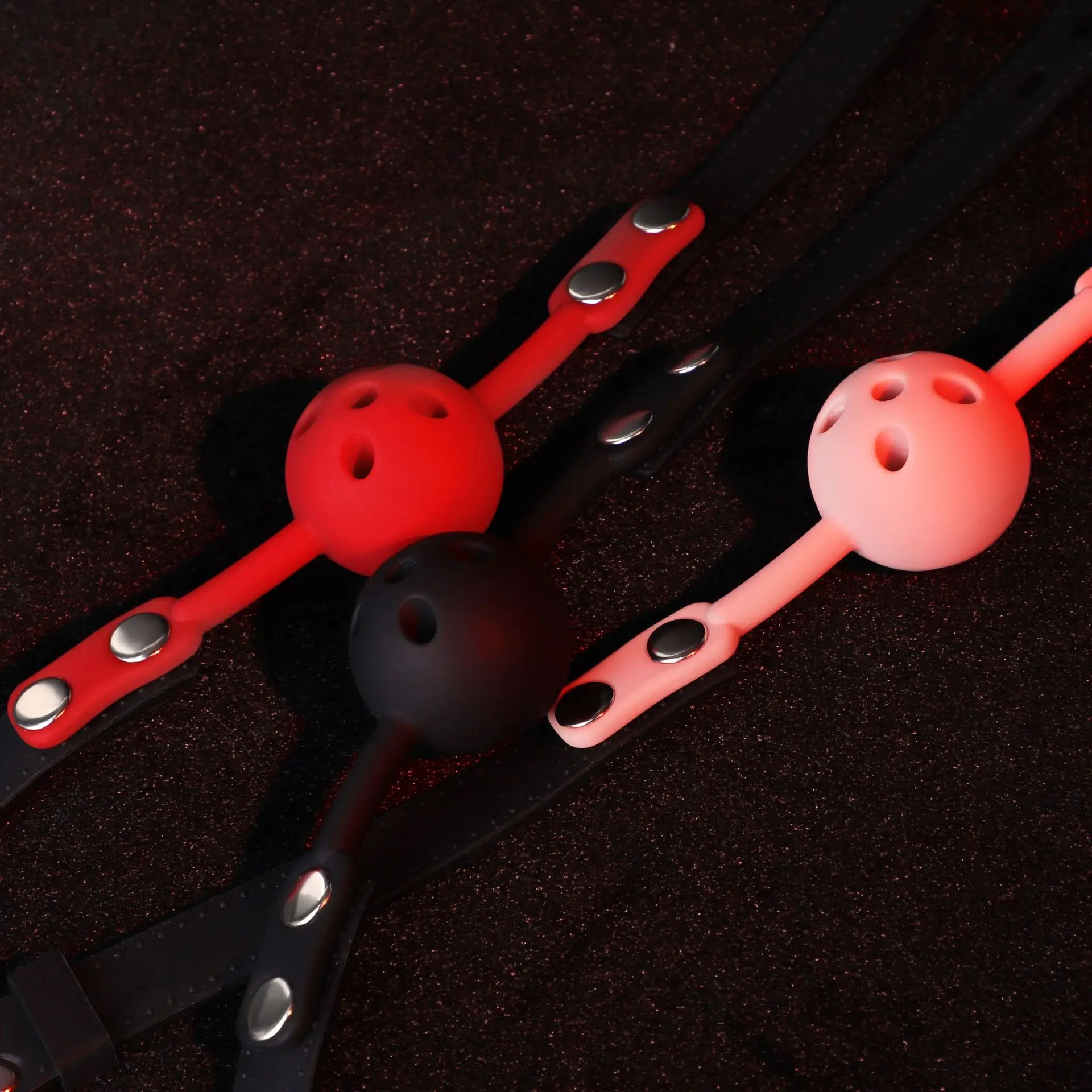 سيليكون الكمامة الكرة Bdsm اللعب عبودية مجموعة ألعاب جنسية فتح الفم الكمامة الجنس الكرة ألعاب الكبار الجنس لعب للنساء اكسسوارات غريبة