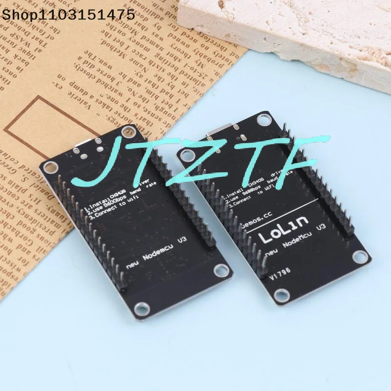 Nodemcu Lua V2.1 ESP8266 ESP-12F WIFI Development Board Micro USB- CH340 Blackboard With FLASH Button And RST Button