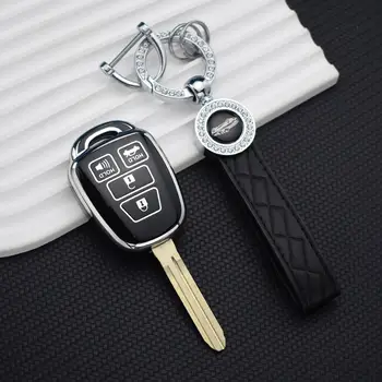 TPU pouzdro na klíče od auta pro Toyota Prius RAV4 Camry Corolla 2014 2015 2016 2017 pouzdro na přívěsek na klíče s ochranou klíčů, příslušenství 10 nejlepší prodej Kryt klíče od Toyoty Prius - №5
