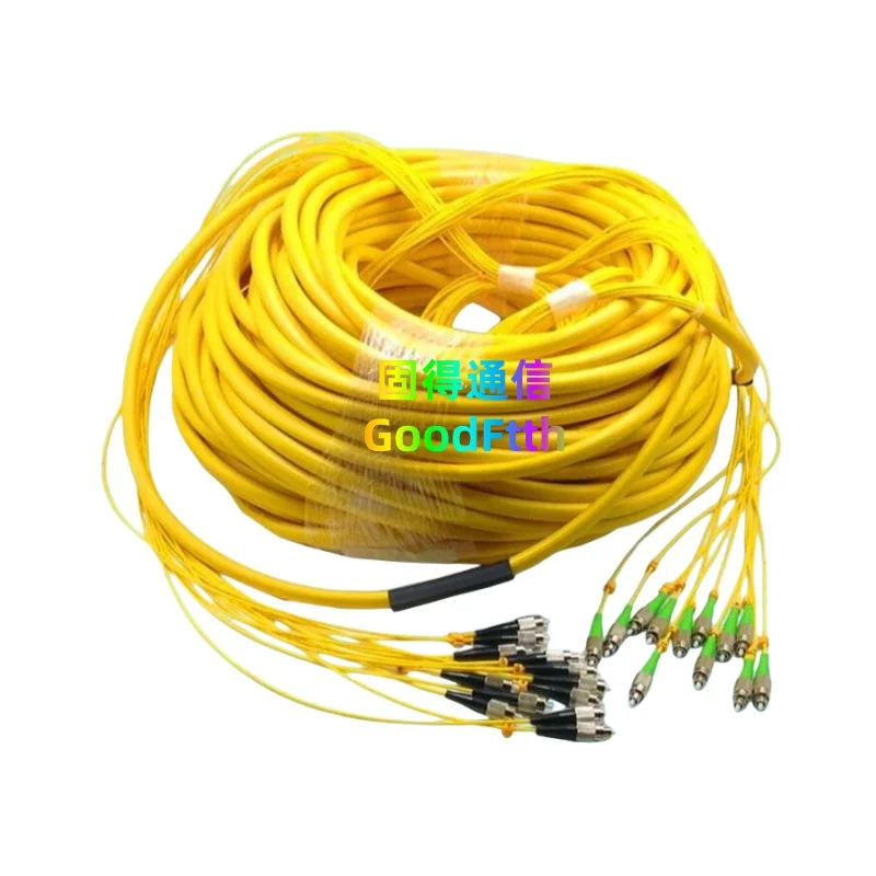 12 Core Fiber Patch Cord FC/APC-FC/UPC FC/UPC-FC/APC SM 12Core Breakout Bundle Cable GoodFtth
