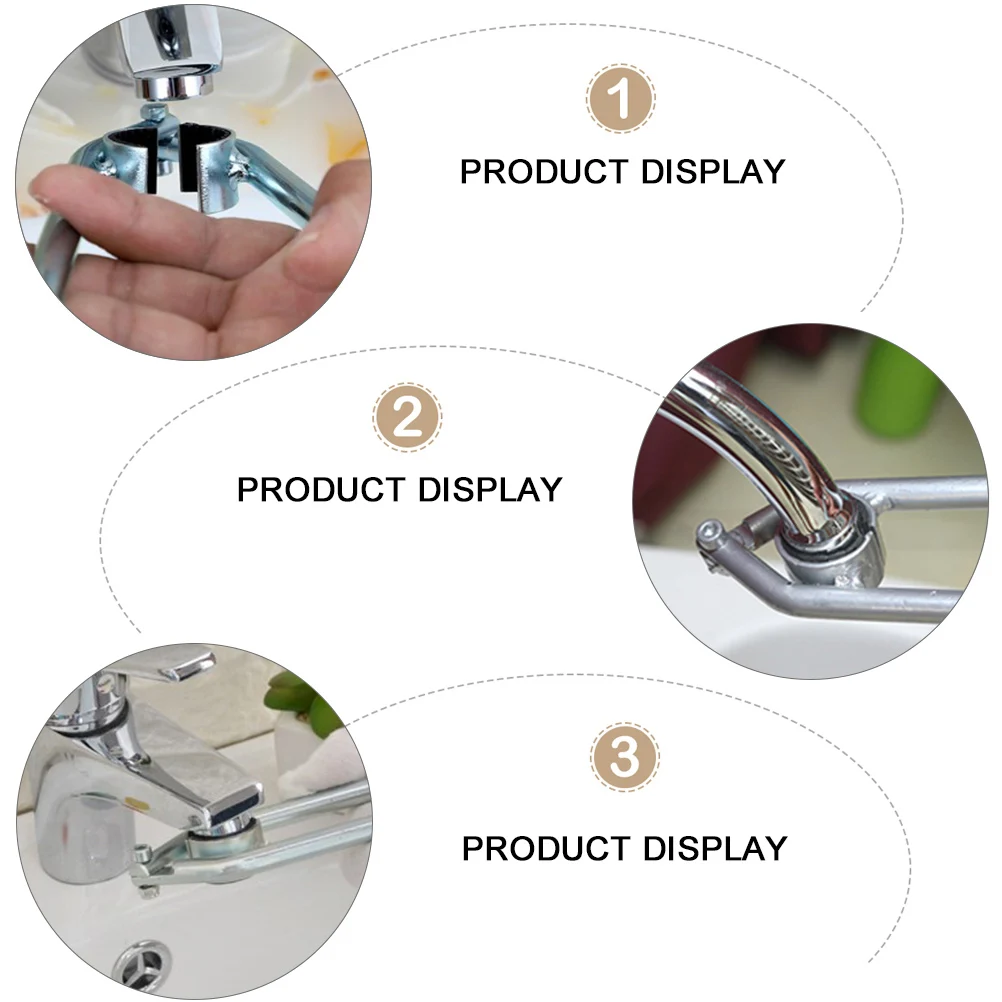 

1pc Anti-Slip Faucet Bubbler Wrench Stainless Steel Adjustable Spanner For Filter Nozzle Installation Multi-Function Large Open