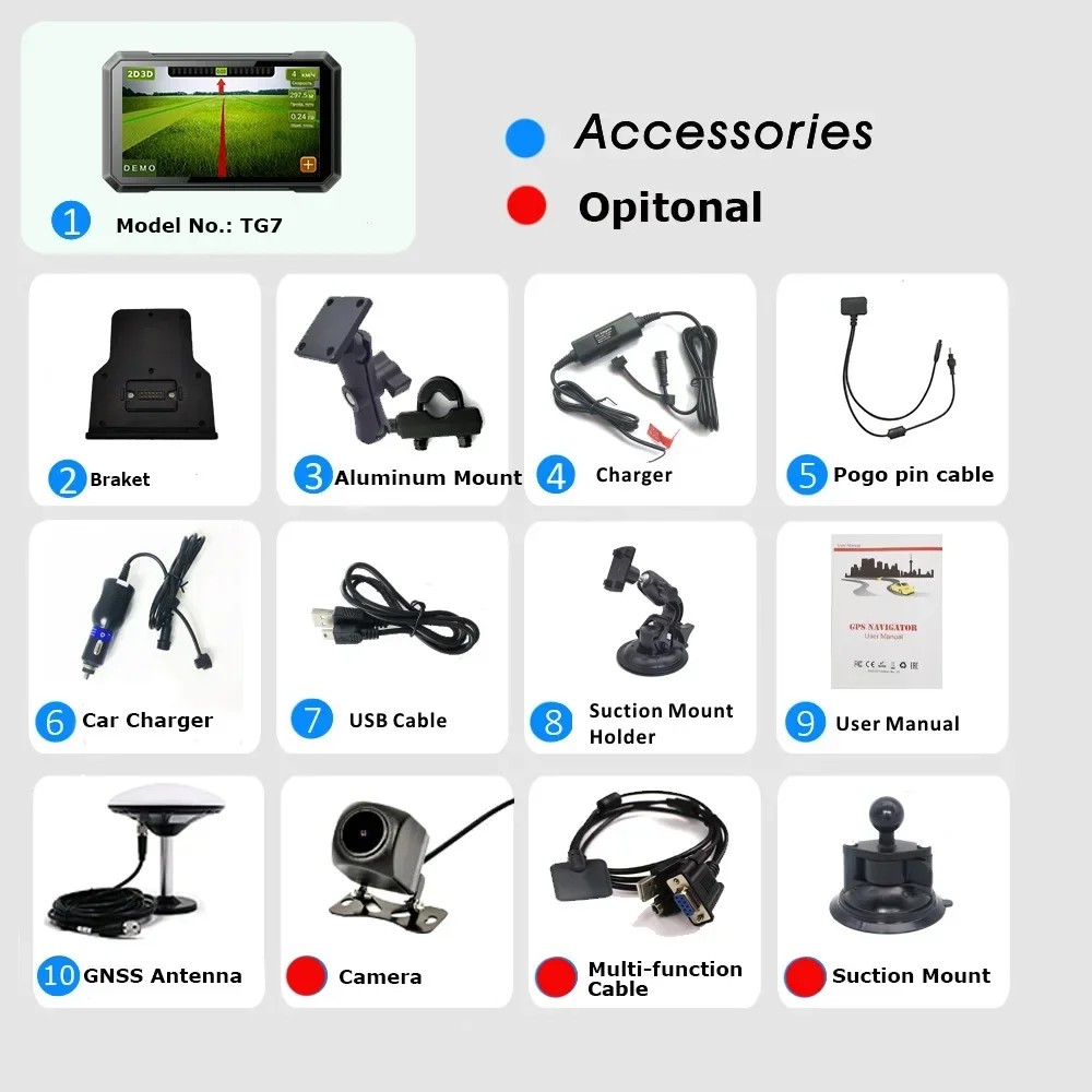 

Best sell Durable Field Navigator App Cm Precision GPS GPS for Tractor GPS Tracker Precision for Spraying TG7