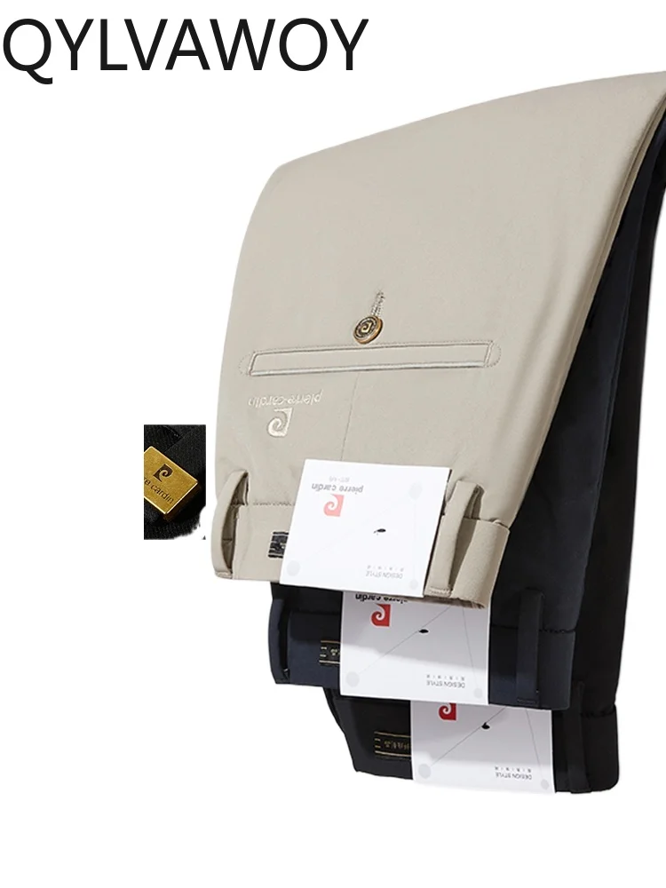 

QYLVAWOY 87% Polyeater 2025 Summer New Loose Straight Trousers Men's Trend Versatile Casual Trousers Men's Light Trousers LJ2305