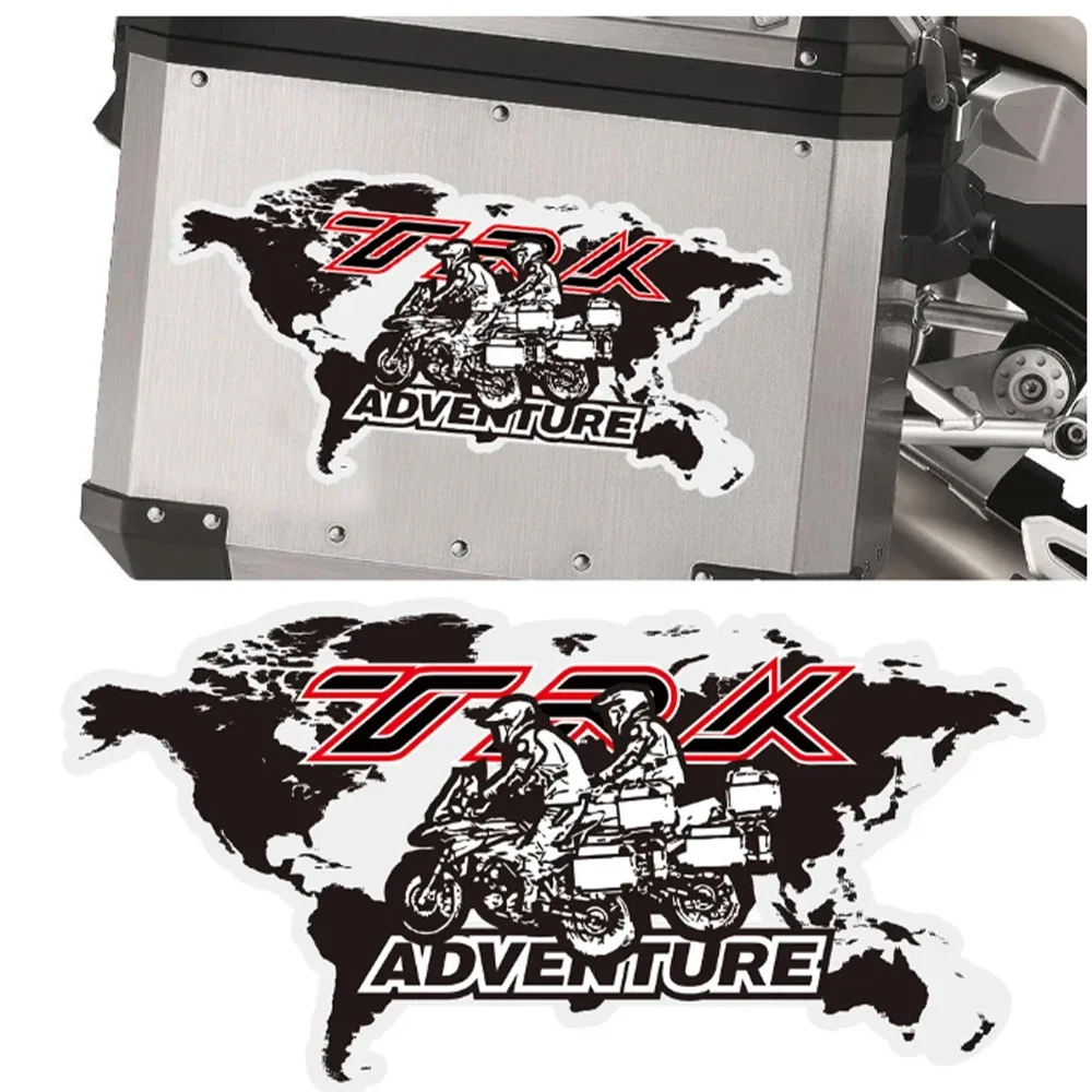 

Motorcycle Top Side Box Case Panniers Luggage Aluminium Stickers Decal For Benelli TRK502 TRK251 TRK 502 X 251 502X Adventure