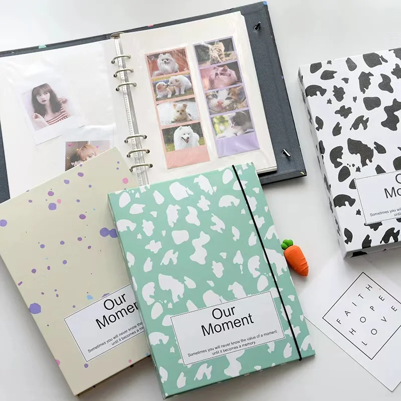 Retro Binder Kpop Storage Book Kawaii Idol Pictures Card Holder  Collect Book Chasing Stars Photocard Photo Album Stationery