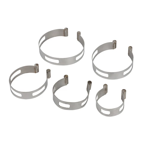 5 peças de faixas de fixação de tubo de escape para projetos de soldagem e fabricação de tubos 2 "50,8mm 2.5" 63.5mm 3 "76.2mm 3.5 "88.9mm 4" 101.6mm