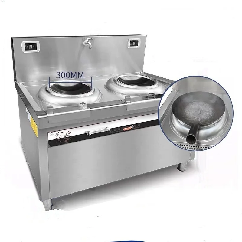Hight Power Electric 380V 10KW Stainless Mobile Heavy Duty Commercial Kitchen Equipment for Restaurant Cooking