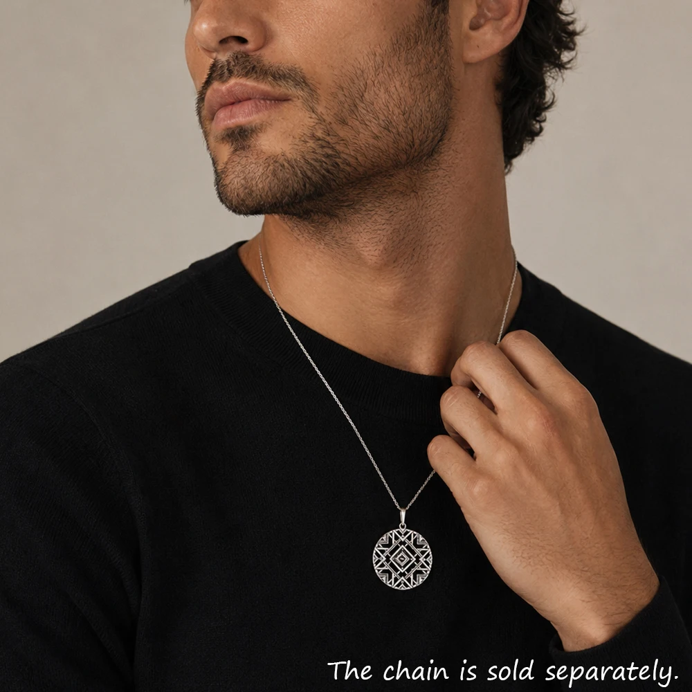Pendant Africa Ornaments,925 Sterling Silver Glam Jewelry Europe Style Bijoux Necklace Accessories Gift For  Soul Woman Men