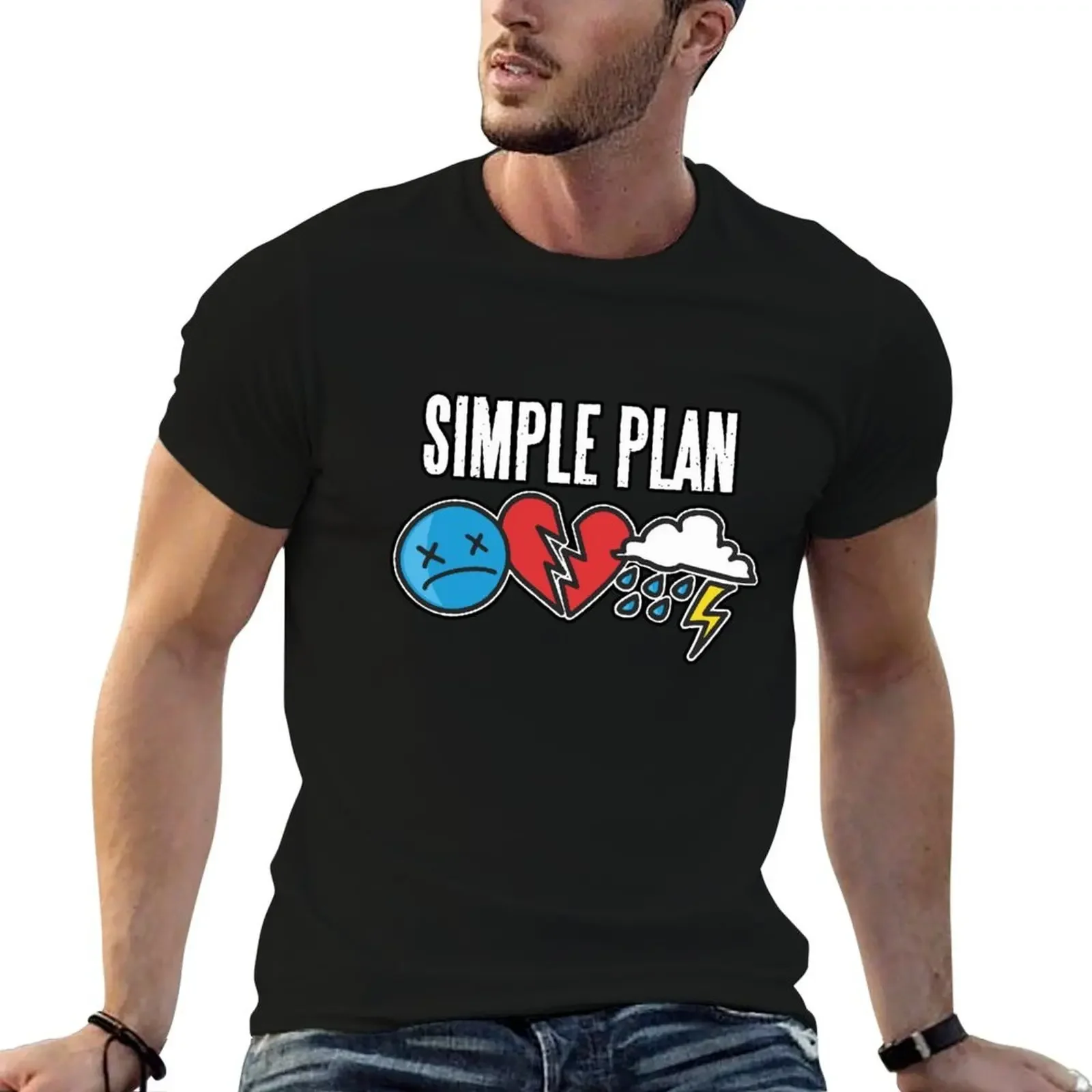

2025 new model simple plan band T-Shirt t shirts for man graphic funny t shirts with prints T-Shirt