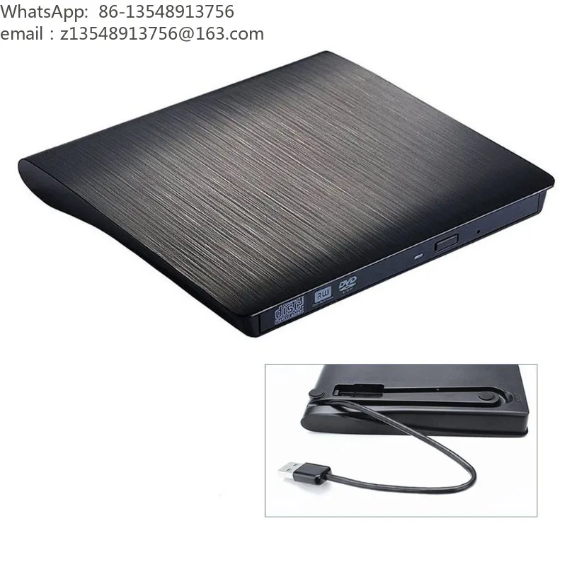 Neutral USB3.0 External DVD Burner Ultra Slim Optical Drive 8X DVD DL Rewriter Disc Player