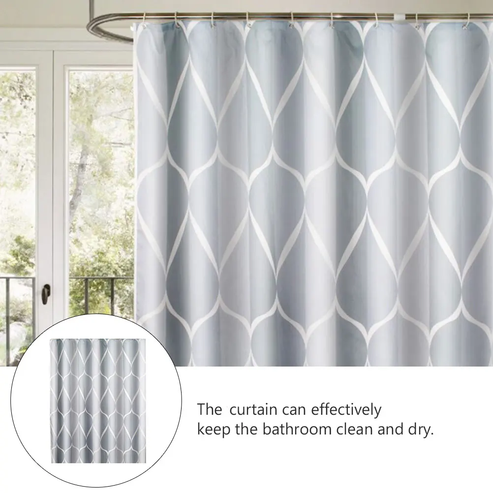 

Waterproof Bath Curtain Fresh Natural Shower Room Curtain Decorative Printing Bathroom Toilet Curtains Hanging Cloth