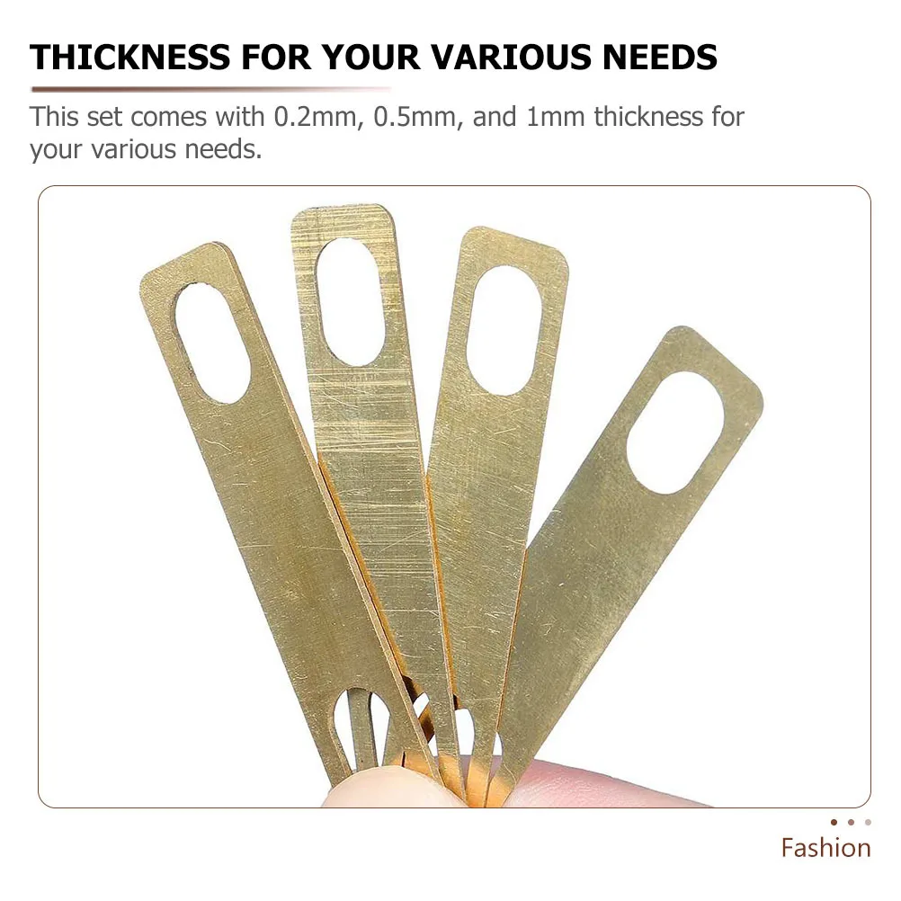1 комплект прокладок для шеи гитары толщиной 0,2 мм, 0,5 мм, 1 мм, латунь для электрического бас-гитары, прочный сменный комплект, аксессуар для музыкального инструмента, инструмент