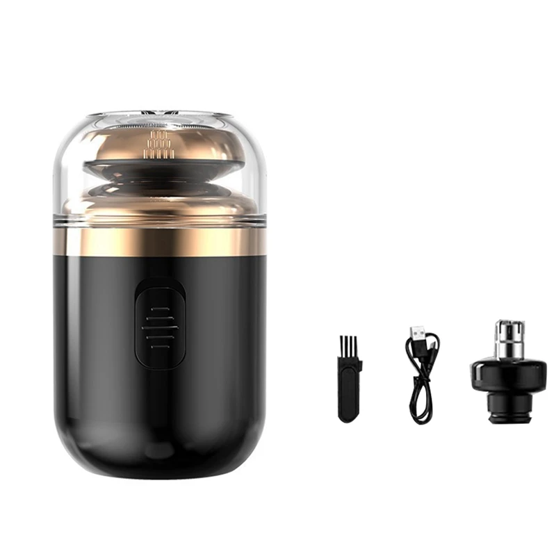 ماكينة حلاقة كهربائية محمولة 2 في 1، ماكينة تشذيب شعر الأنف، ماكينة حلاقة كهربائية قابلة لإعادة الشحن، ماكينة حلاقة للسفر B