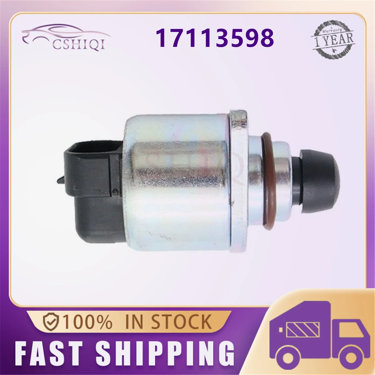 

17113598 IACV Idle Air Control Valve 817206 For Chevrolet Silverado Suburban Tahoe Cadillac GMC Sierra Yukon Pontiac Firebird