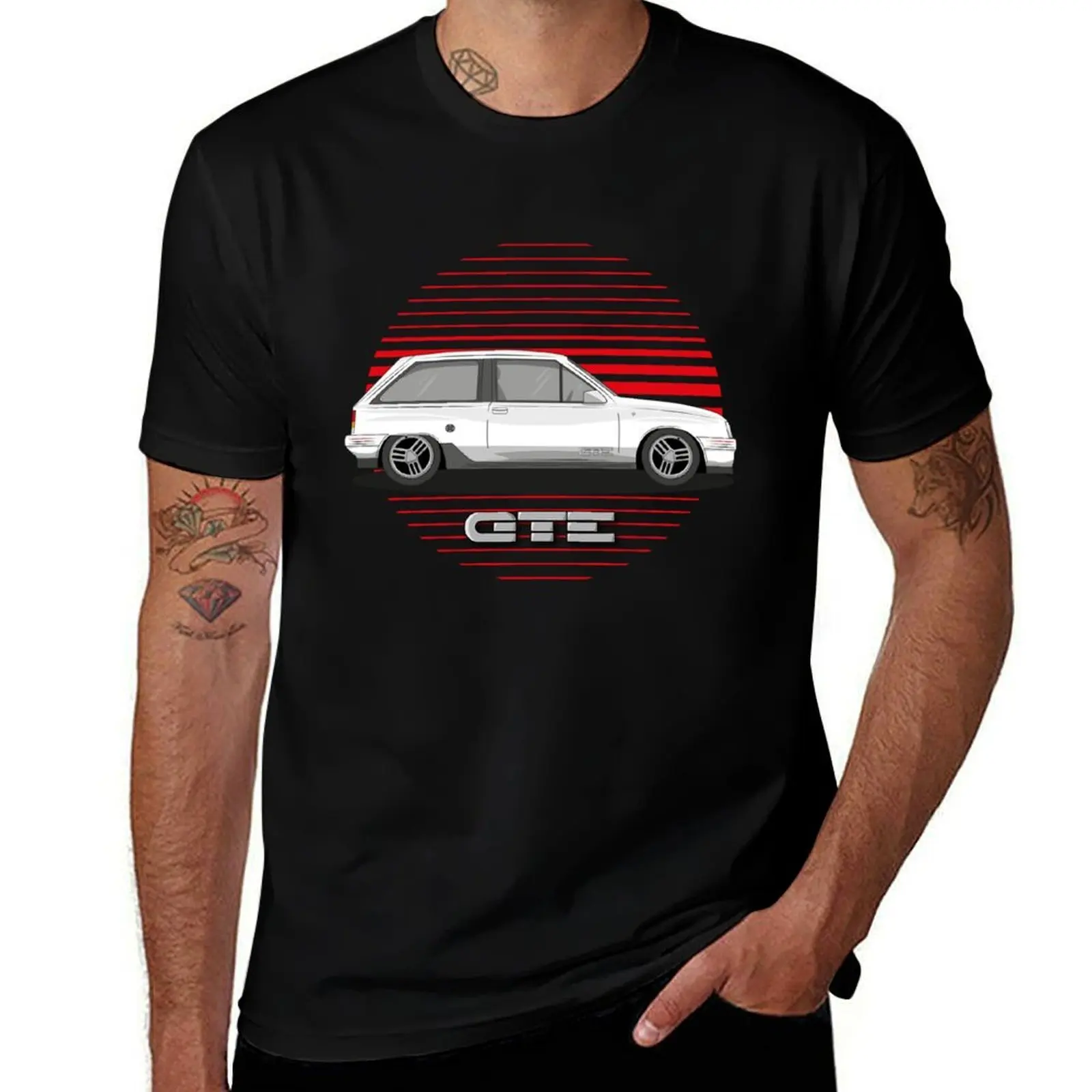 Vauxhall Nova GTE - Sticker - Photograph - Art work Display on Wall, Office, Garage T-Shirt Big Size Simple T-Shirt