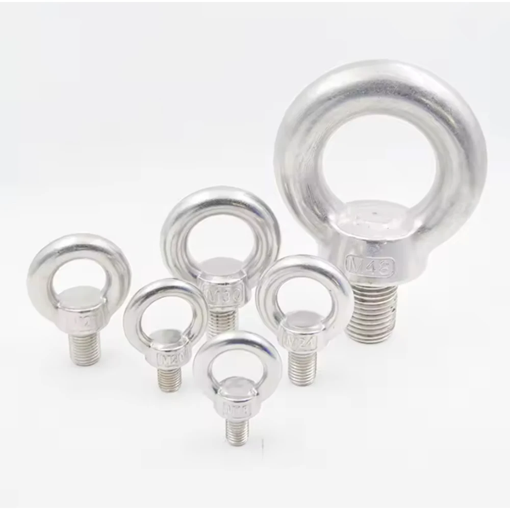 M3 M4 M5 M6 M8 M10 M12 M14 - M30 Lifting Eye Nuts / Eye Screws Ring Bolt 304(A2) Stainless Steel Fastener Accessories