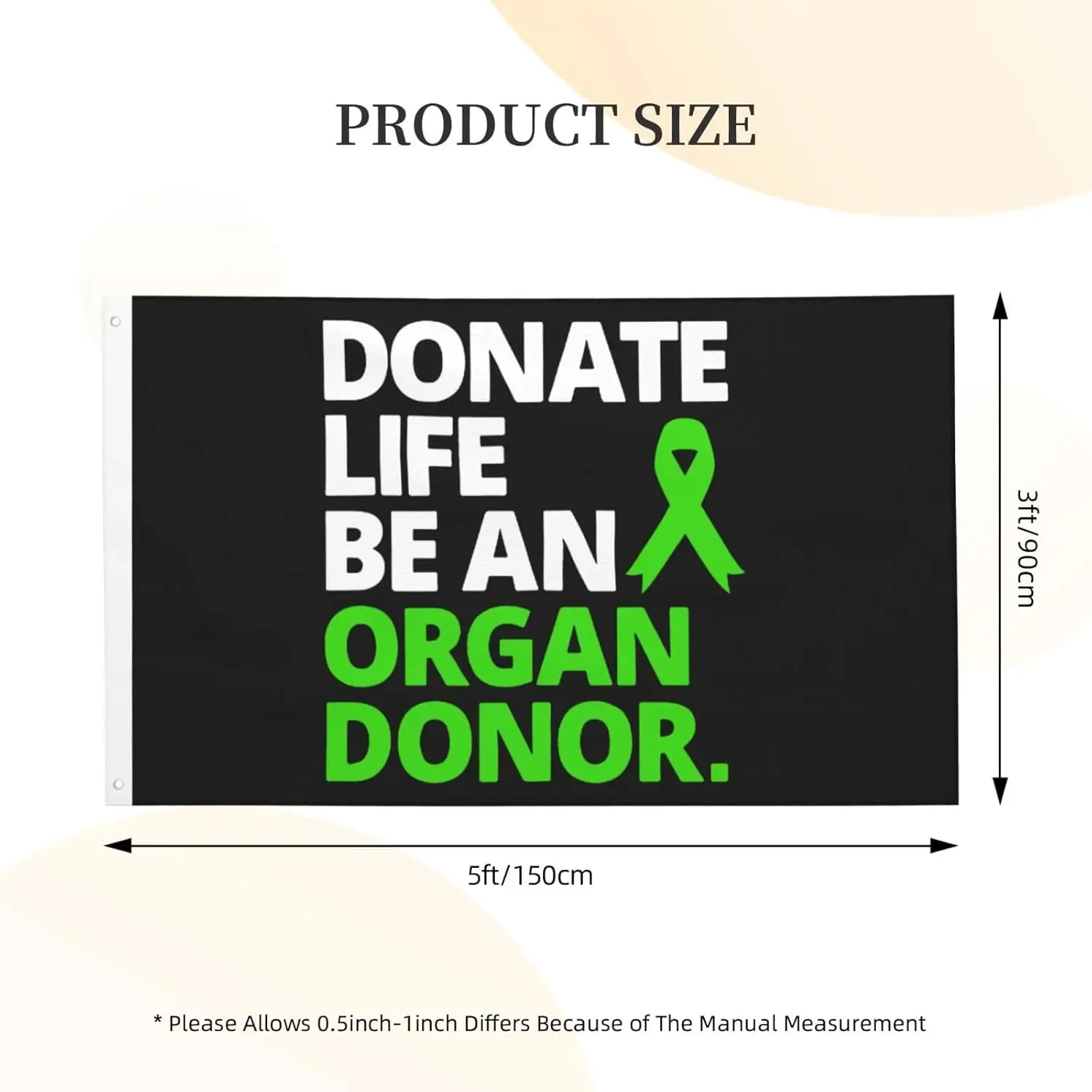 Flagicts 100% Polyester Donate Life Be An Organ Donor Flag