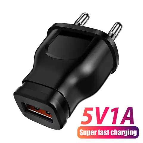 휴대폰 충전기 AC 5V 1A USB 충전기 미니 전원 어댑터 여행용 벽면 충전기 (아이폰, 삼성, 화웨이, 샤오미, 레드미 모바일용)