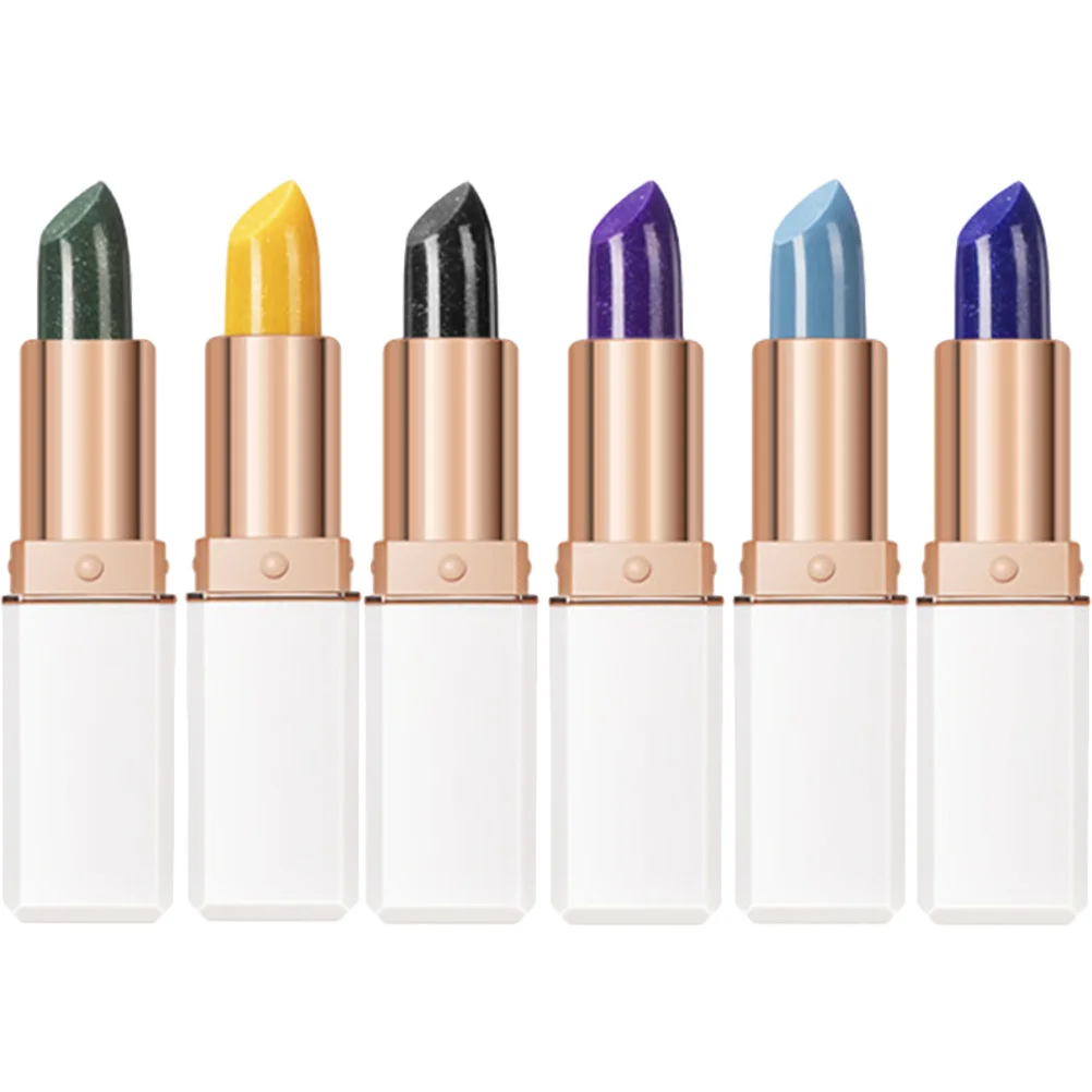 6Pcs Mood Lipstick Set Color Changing Lip Gloss Matte Finish for Women Perfect for Everyday and Party Wear Matte Lipstick Set