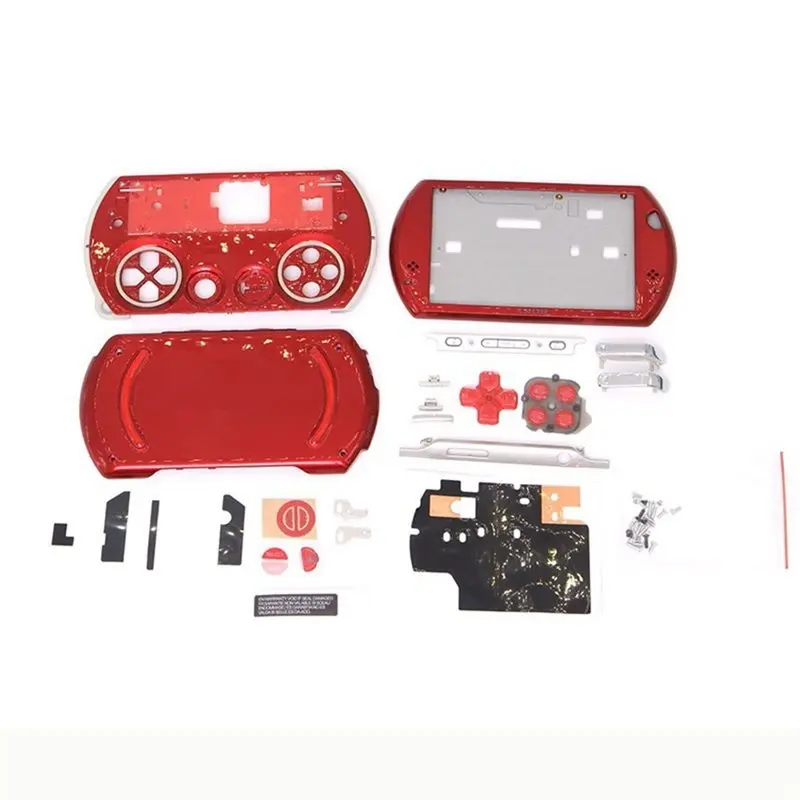 【新商品！】sony-psp-go用ゲーム機アクセサリー、交換用ボタン付きステッカーキット
