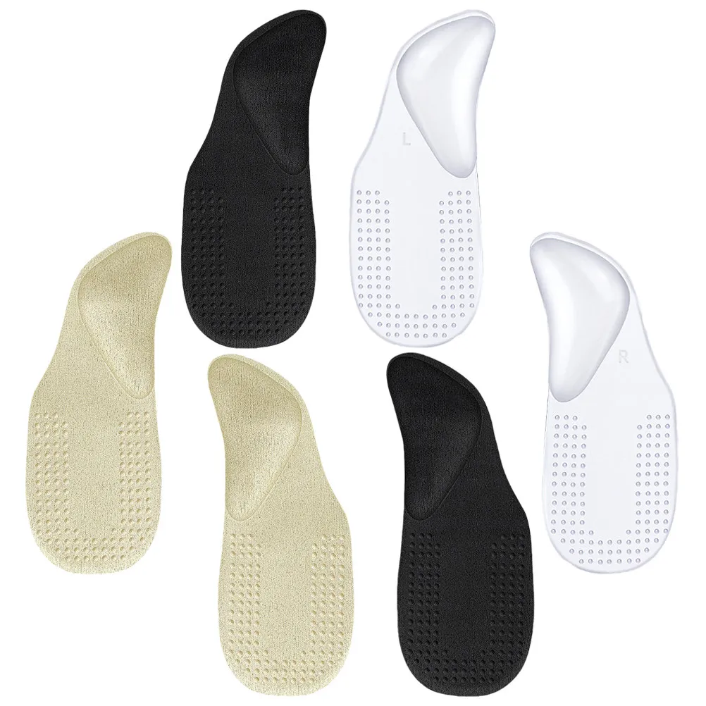 

3 шт. многоразовые гелевые вкладыши для высоких каблуков с поддержкой свода стопы, амортизирующие подушечки для каблуков, для женщин и мужчин, для кроссовок, средство для ухода за ногами