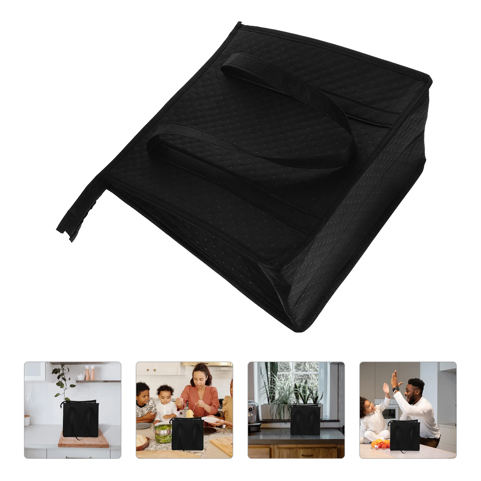 

Reusable Insulated Grocery Bag Foldable Thermal Tote with Polyester Cotton and Epe for Takeout Delivery Outdoor Picnic