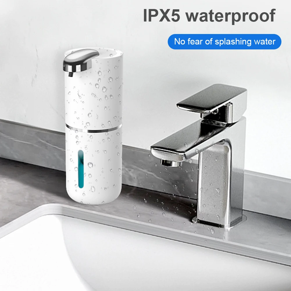 

380ml Automatic Soap Dispenser Wall Mounted Electric Sanitizer Dispenser IPX5 Waterproof Infrared Sensor for Bathroom Kitchen