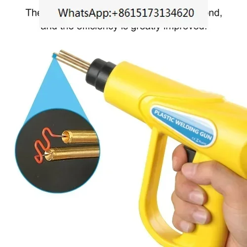 70W Yellow EU Plug Hot Stapler PVC Plastic Welding Machine Car Bumper Repair Kit Repairing Welder Gun Tool Kit