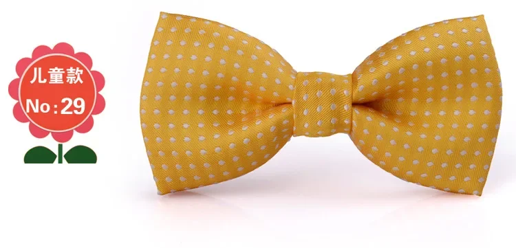 Estilo britânico crianças 5*10cm laços amarelo azul ponto flor gravata borboleta caber meninos meninas festa realizar diário bowknot presente de aniversário