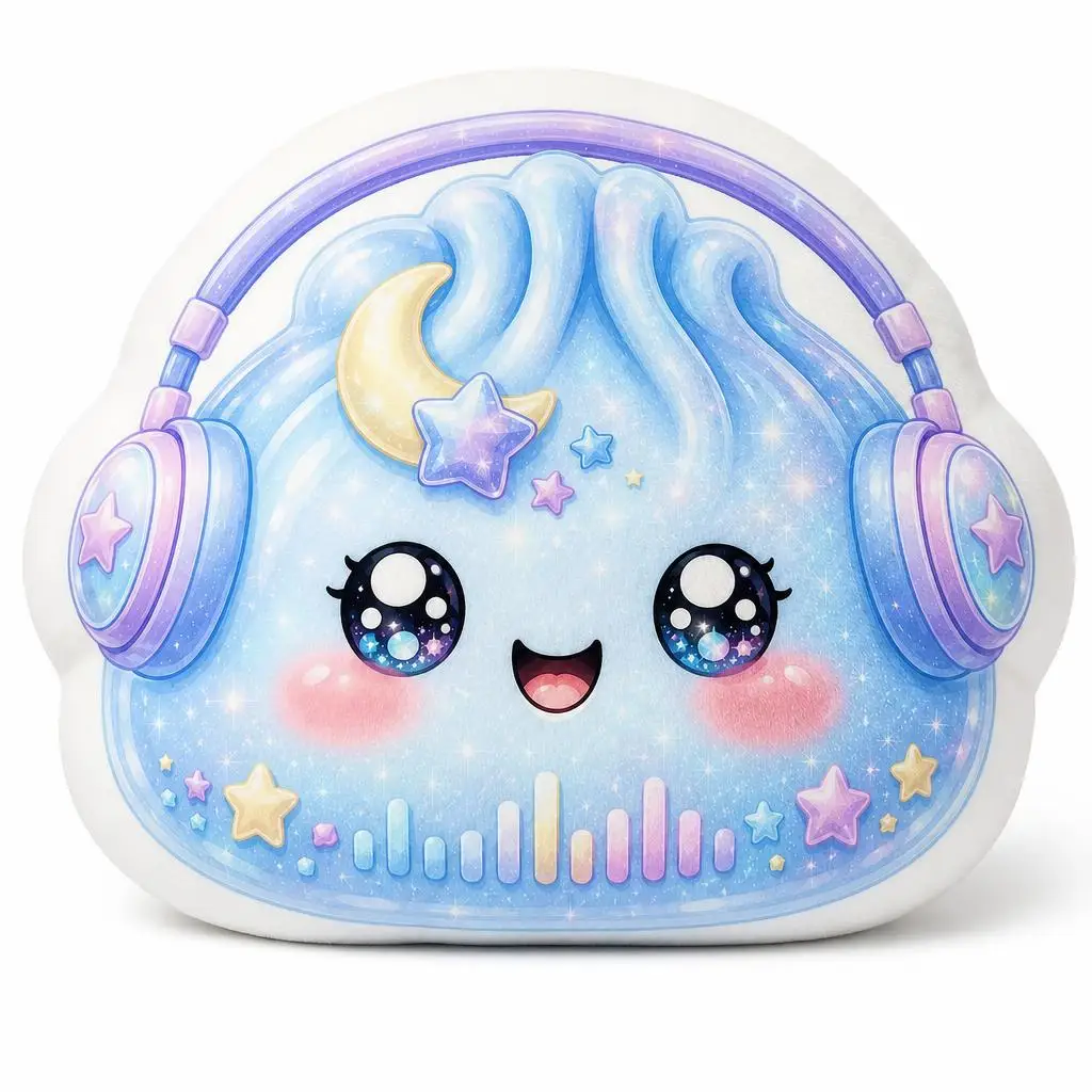 Kpop Music Headphones Dumpling Fans Gift Cute Kawaii Plush Pillow Cushion Funny Stuffed Throw Pillow Home Decor Gift Sofa Bed