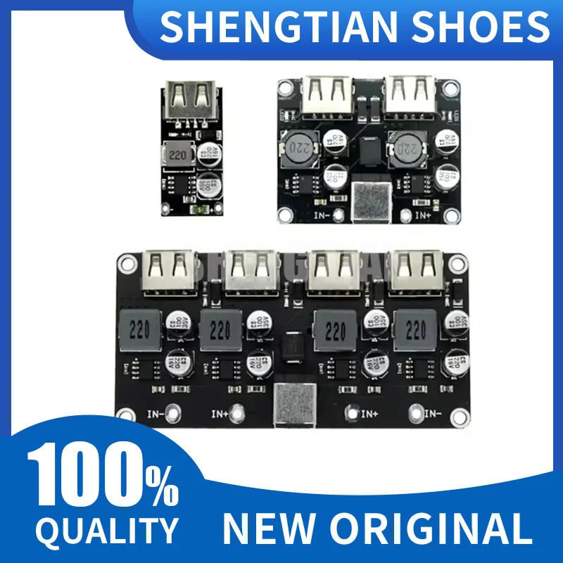 USB QC3.0 QC2.0 DC-DC Buck Converter Charging Step Down Module 6-32V 9V 12V 24V to Fast Quick Charger Circuit Board 3/5/12V