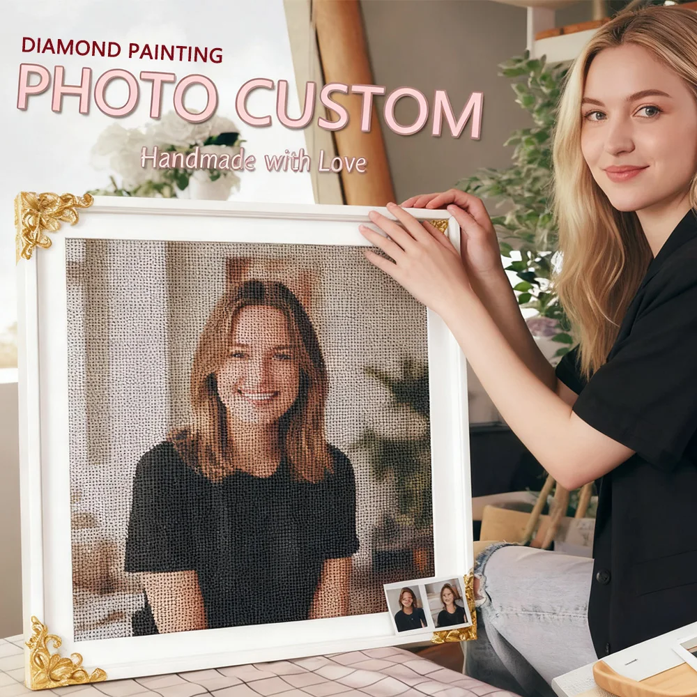 HUACAN Diamant-Malerei, Foto, individuelle Mosaik-Bilder, Strasssteine, Heimdekoration, Diy-Geschenk, Mosaik, einzigartiges Geschenk, Kunsthandwerk, Hobby