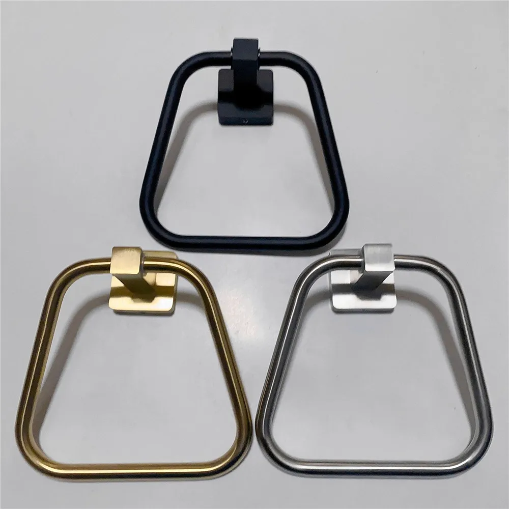 

Tuqiu Gold Towel Hanger Wall Mounted Black Towel Rack Bathroom SUS304 Nickel Towel Bar Rail Towel Holder