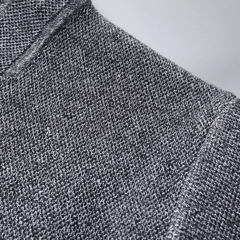 LIBIELIY 2025 Cardigan Jacket Men Solid Color Knitted Casual Stand Collar Slim Fit Cardigan Coat Mens Sweater Jacket Khaki Black