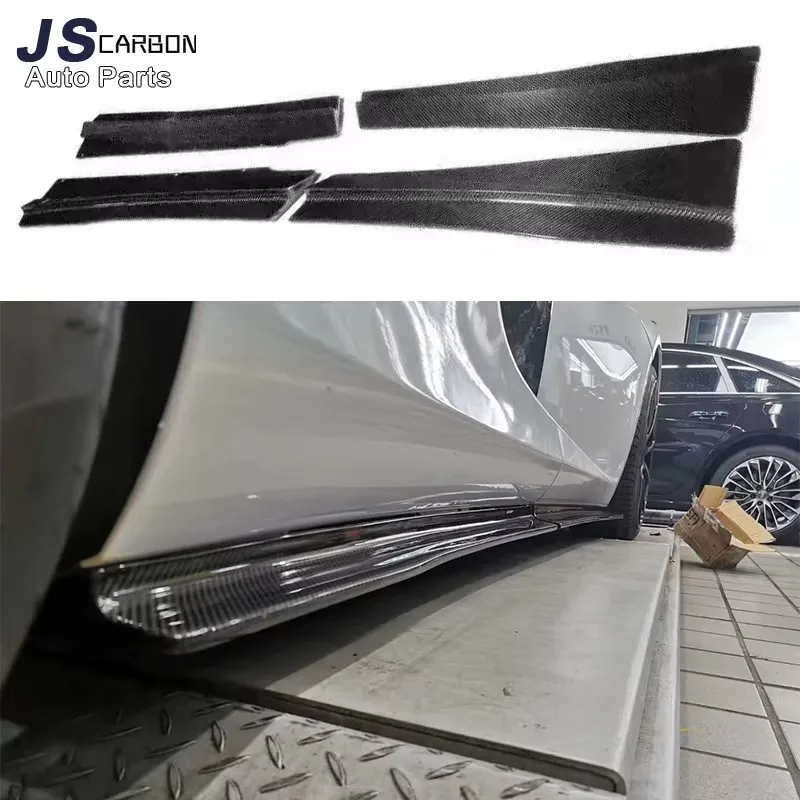 For McLaren 12C-MP4 650S Carbon Fiber Side Skirts Splitters Cupwings Winglets Canards Apron Upgrade Body Kit