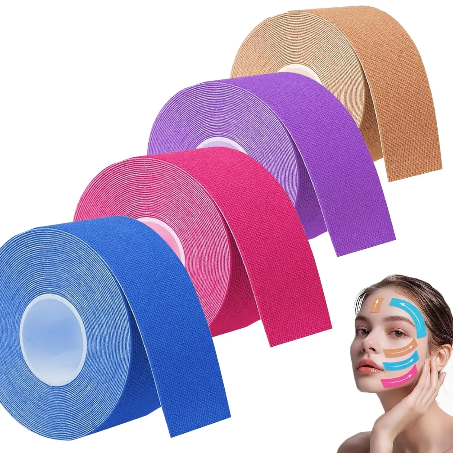 

8Rolls Anti Wrinkle Face Tape Skin Tape for Wrinkles Anti Wrinkle Patches for Wrinkles Facial Myofascial Lift Tape for Skin