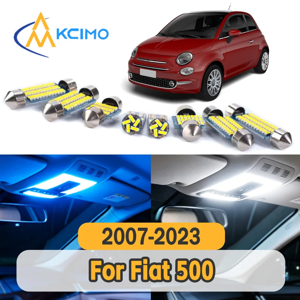 

Long Service Life Car Indoor Lamp Bulbs Stable Illumination Power Saving LED Light Replacement for Fiat 500 2007-2023